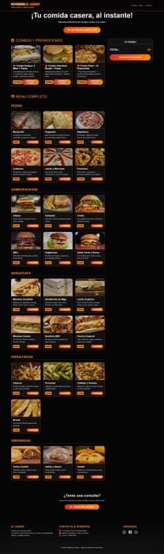 Web de comida rápida - Image 1