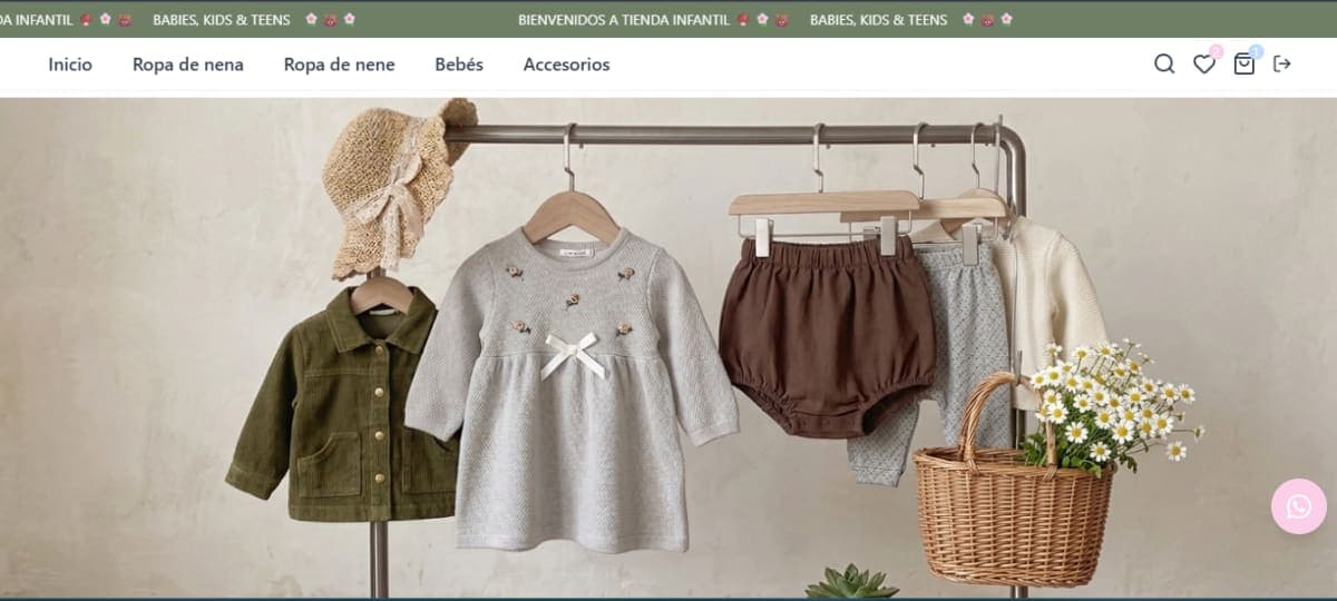 "Tienda online infantil lista + pedidos WhatsApp, sin comisiones". - Image 1